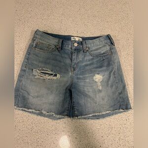 Madewell High-Rise Distressed Denim Shorts 26